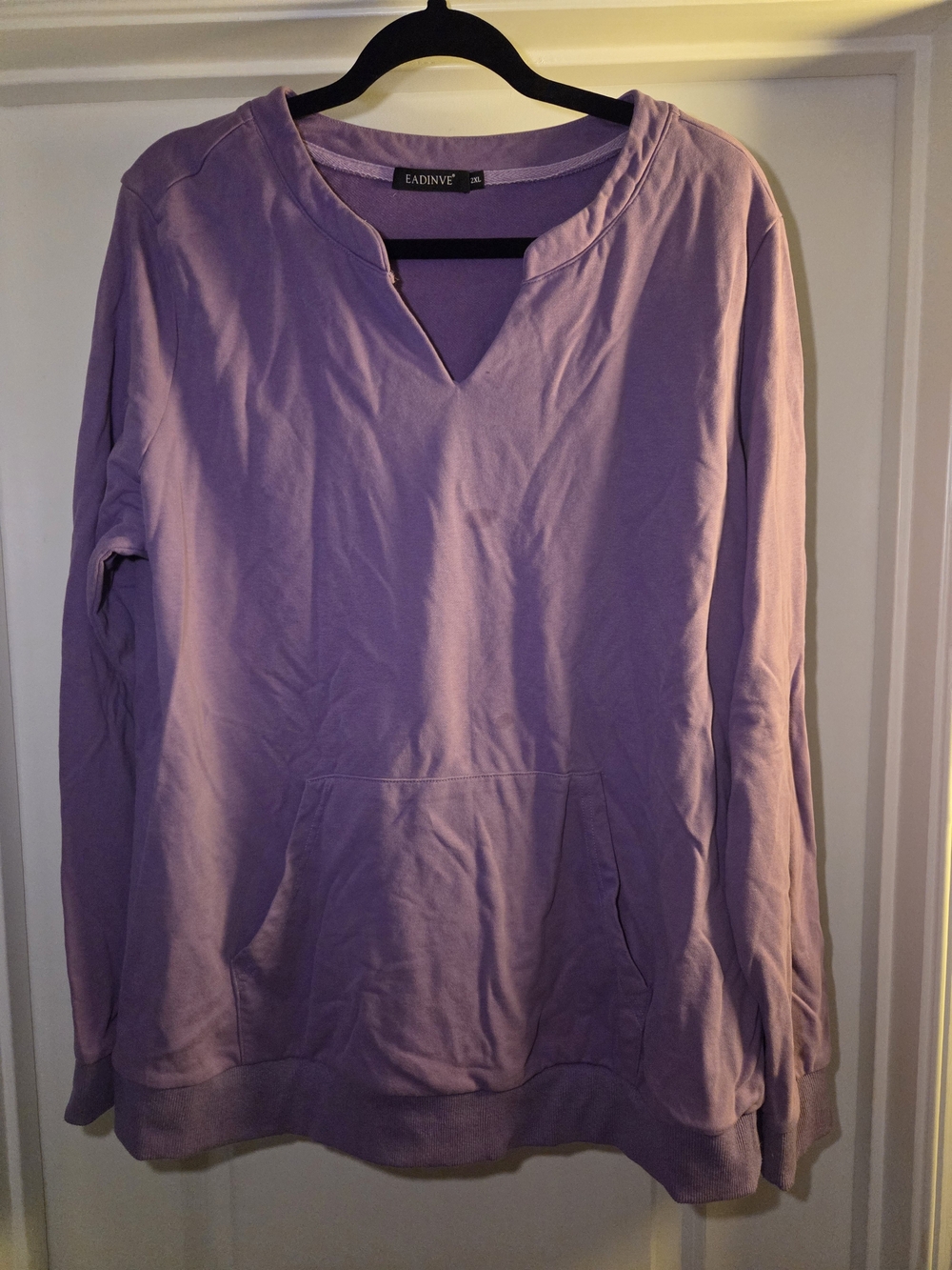 EADINVE Lavender Pullover Sweatshirt - 2XL
